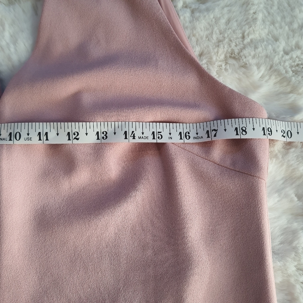 Sam Edelman Keyhole Straight Shift Dress Womens 10 Petal Pink Sleeveless VNeck - Picture 7 of 8